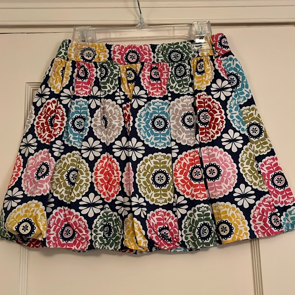 Girls Hannah Kate Navy Flower Bubble Skirt